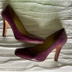 Kate Spade purple pumps